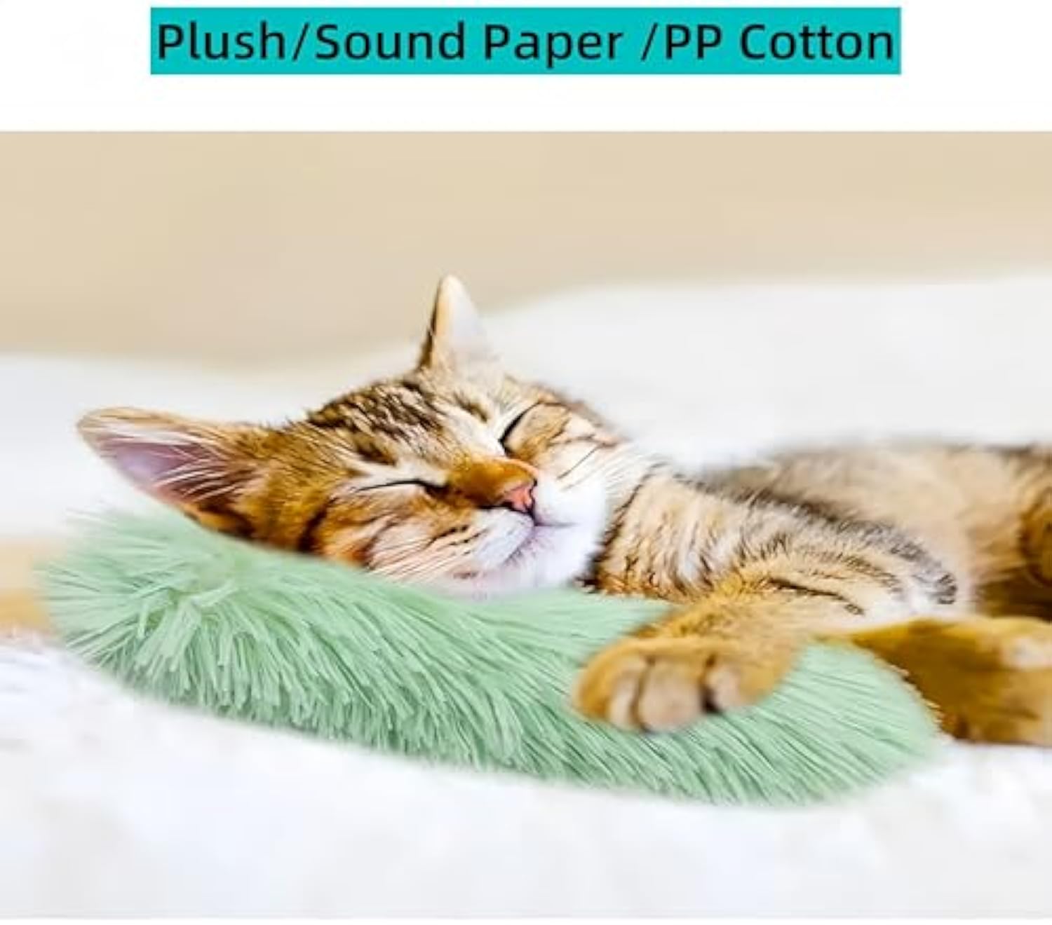 Interactive Catnip Crinkle Pillow Toys for Indoor Cats