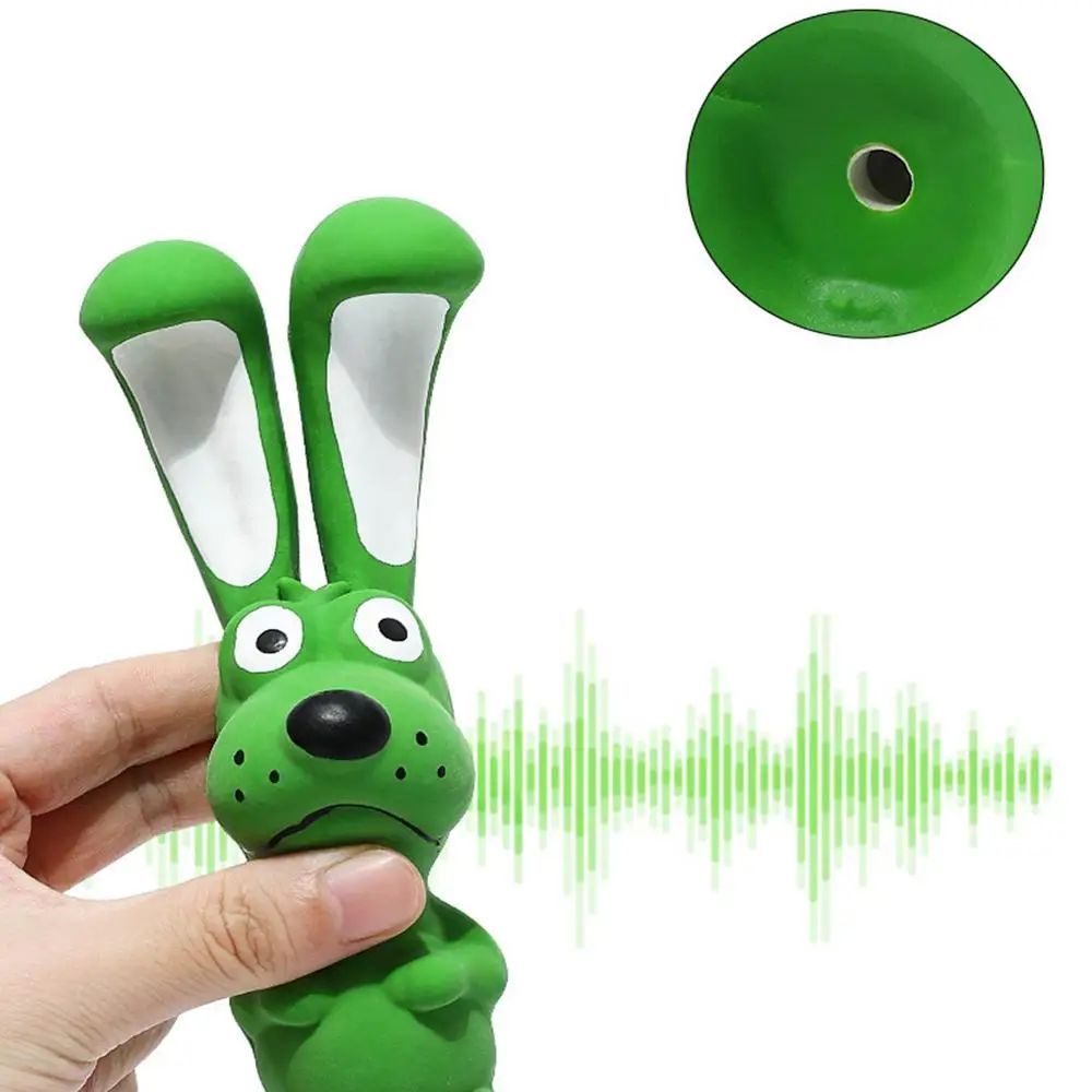 Latex Hippo Squeaky Chew Toy Soft Interactive Toy for Dogs
