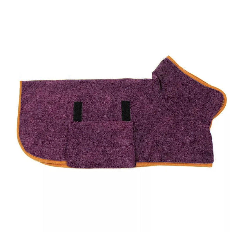 Microfiber Fast-Drying Pet Bathrobe Absorbent Grooming Towel for Dogs