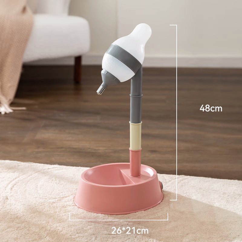 Standing Pet Water Dispenser Bowl Adjustable Height for Cats and Dogs