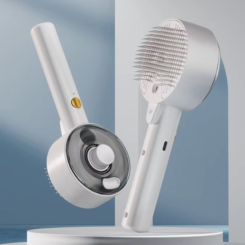 3-in-1 Electric Steam Pet Brush for Cats and Dogs