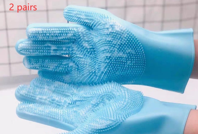 Silicone Dog and Cat Grooming Brush Glove for Bath and Massage
