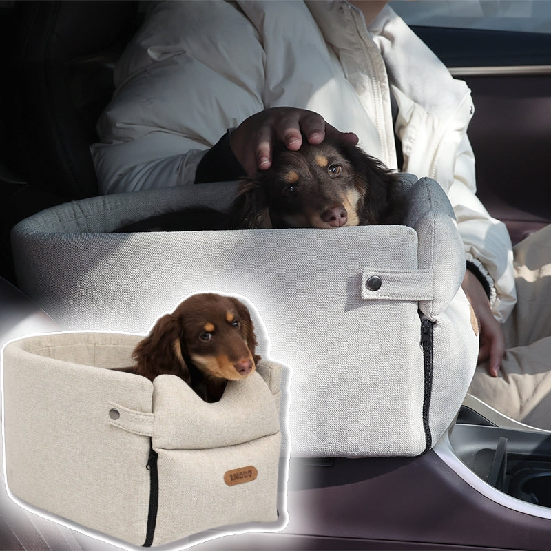 Portable Central Car Seat Dog and Cat Carrier for Safe Travel