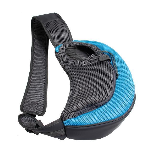 Mesh Oxford Outdoor Pet Carrier Shoulder Bag for Dogs and Cats