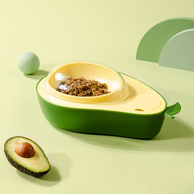 Avocado-Shaped Automatic Water and Slow Feeder for Small Pets