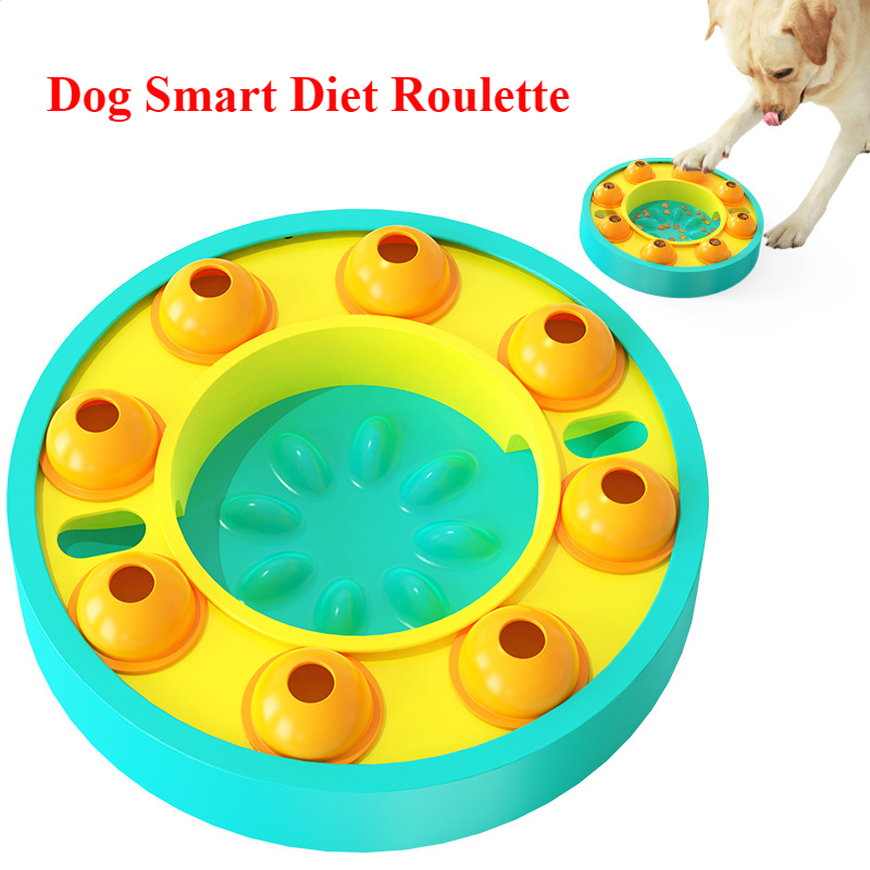 Interactive Dog Puzzle Toy Slow Feeder Treat Dispenser for Large Dogs