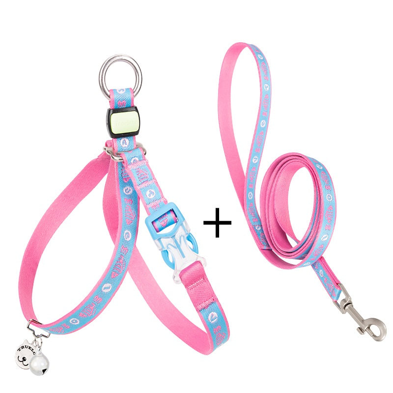 Pet Cat and Small Dog Harness with Bell and Chest Strap