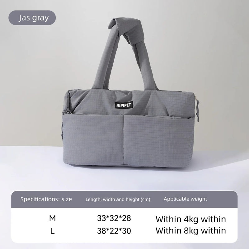Portable Dog Car Seat Carrier with Adjustable Safety Leash for Small Pets