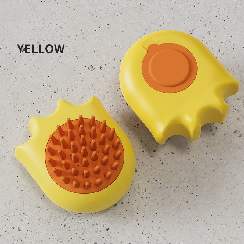 Pet Bath and Massage Brush with Shampoo Box for Dogs and Cats