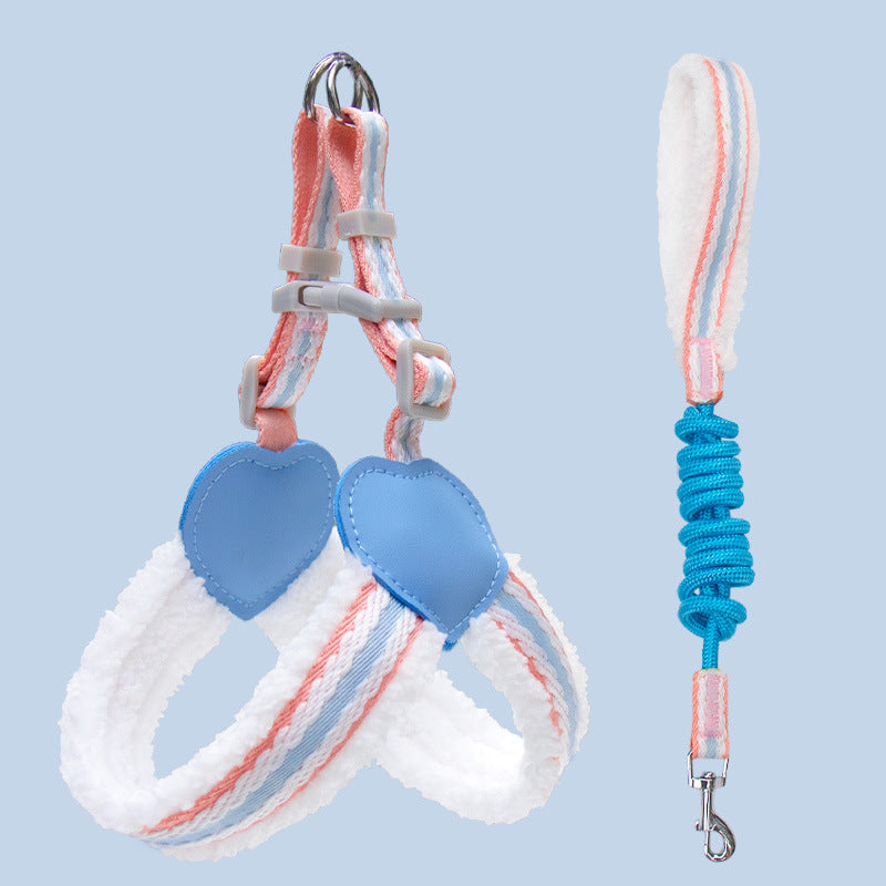 Breathable Summer Dog Harness and Leash for Small to Medium Dogs