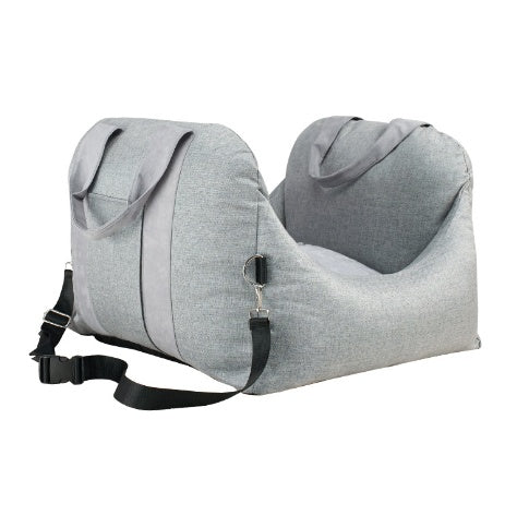 Waterproof Portable Dog Car Seat with Safety Mesh and Breathable Design