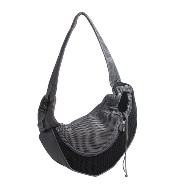 Mesh Oxford Outdoor Pet Carrier Shoulder Bag for Dogs and Cats