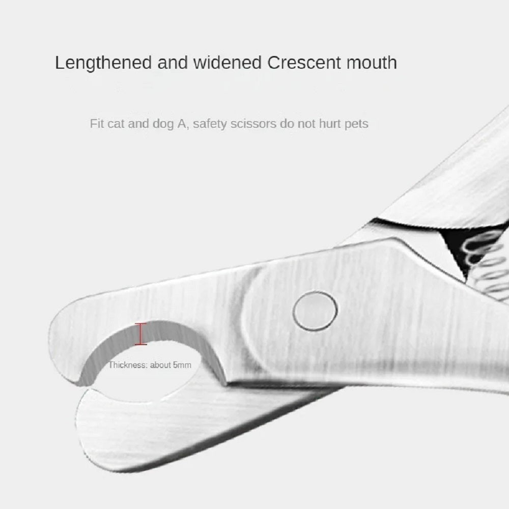 Professional Pet Nail Clipper Sharp Stainless Steel Trimmer for Dogs and Cats
