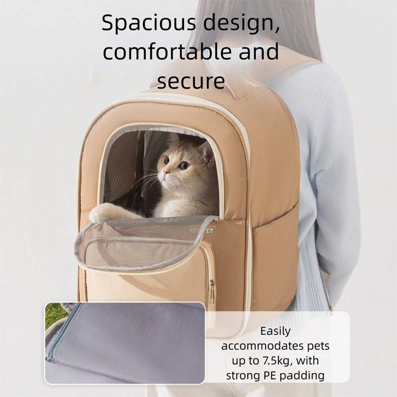 Breathable Mesh Travel Backpack for Cats and Dogs
