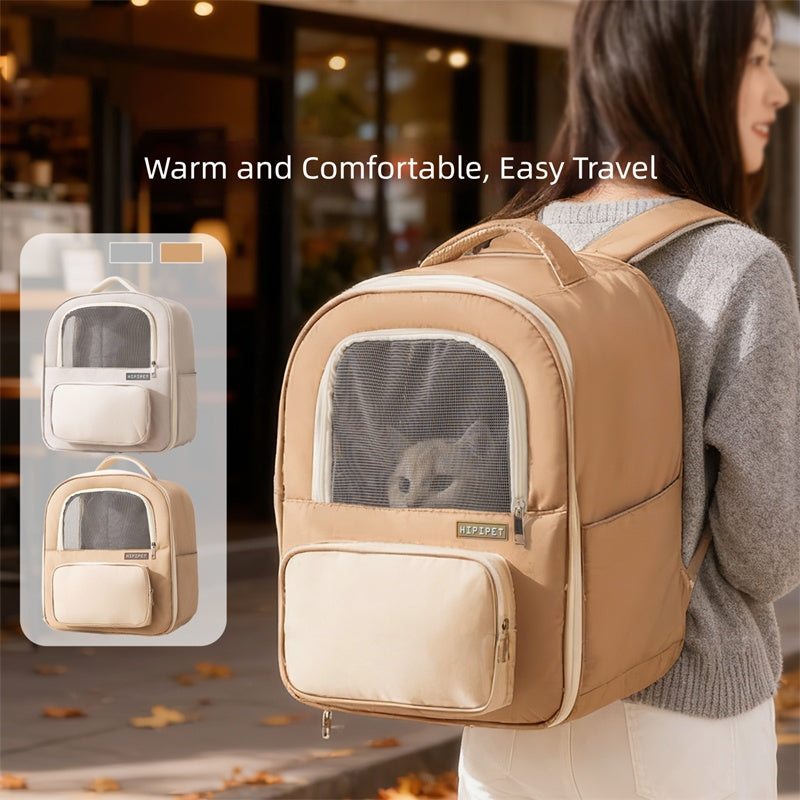 Breathable Mesh Travel Backpack for Cats and Dogs
