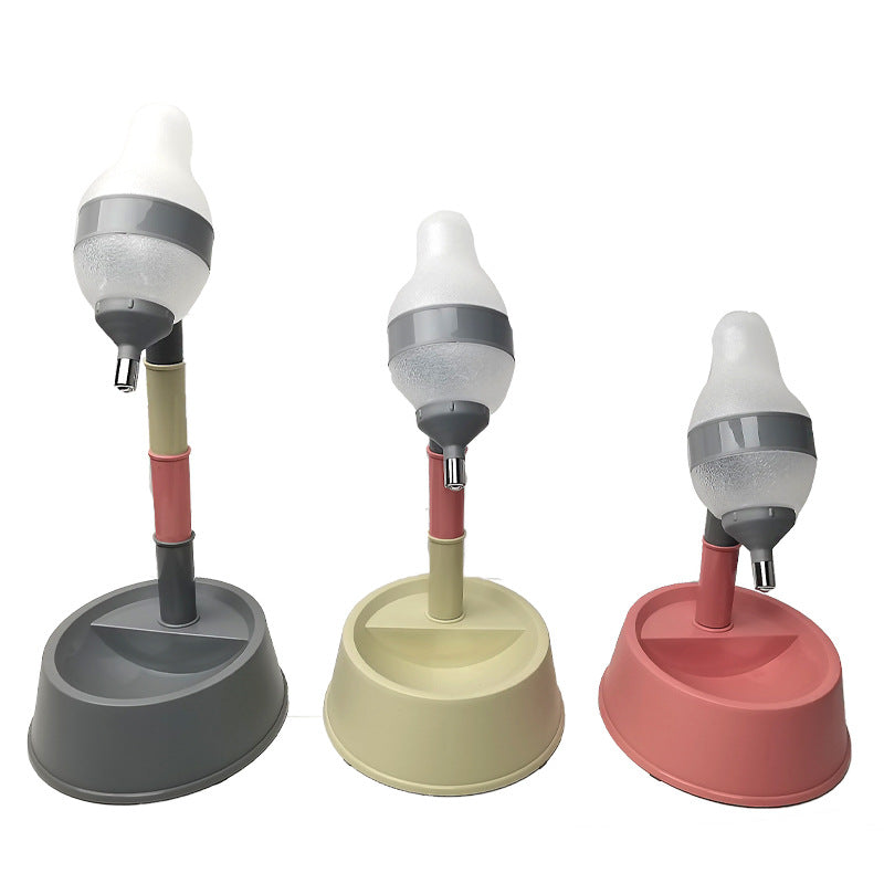 Standing Pet Water Dispenser Bowl Adjustable Height for Cats and Dogs
