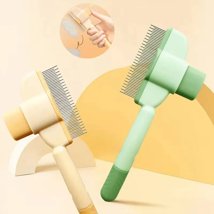 Pet Grooming Brush One-Click Hair Removal for Dogs and Cats