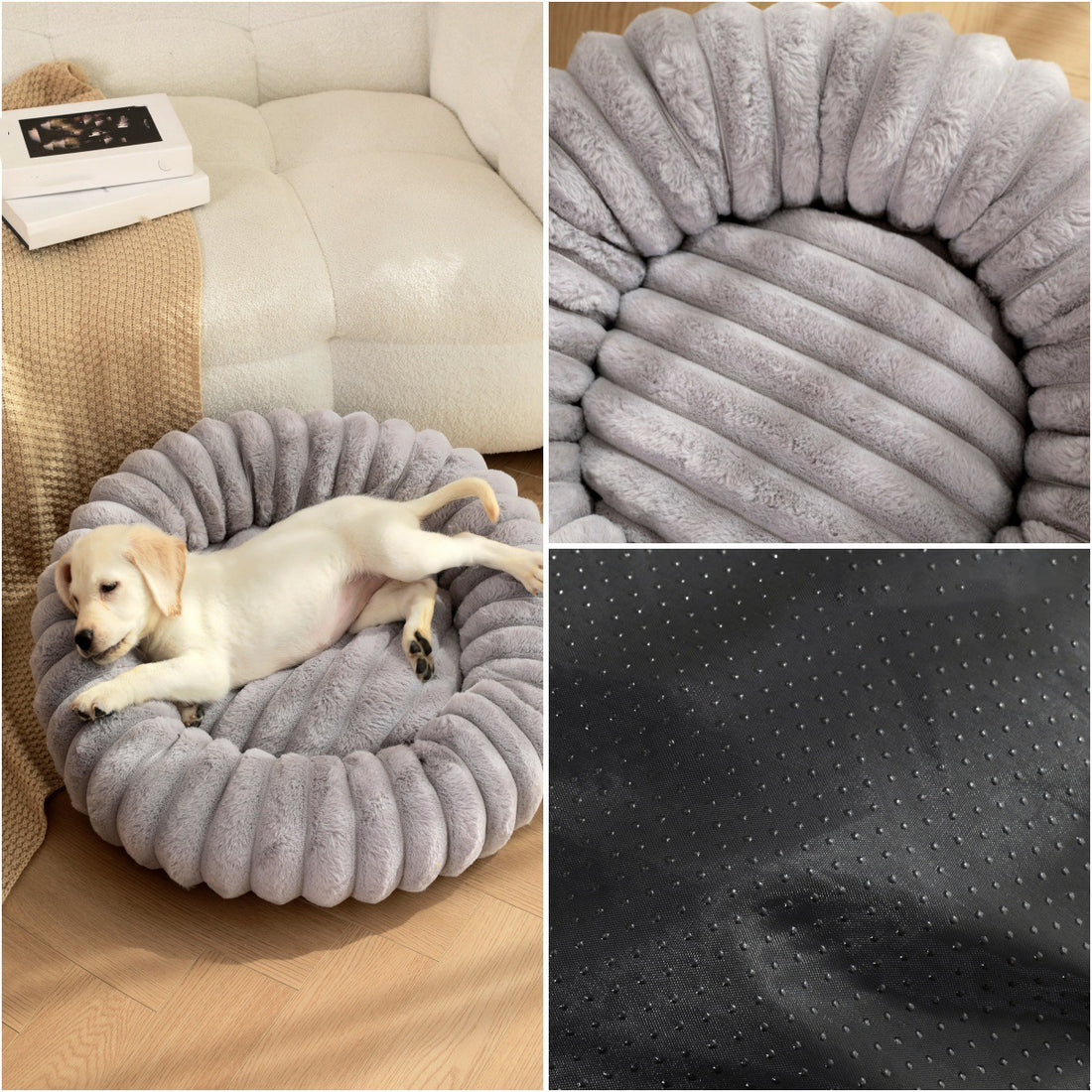 High-Weight Plush Pet Bed Round Warm Cat and Dog Nest