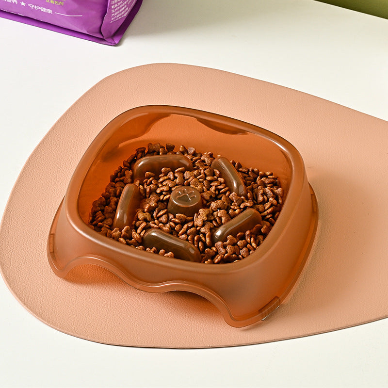 Slow Feed Anti-Choke Dog and Puppy Bowl Plastic Feeder for Pets