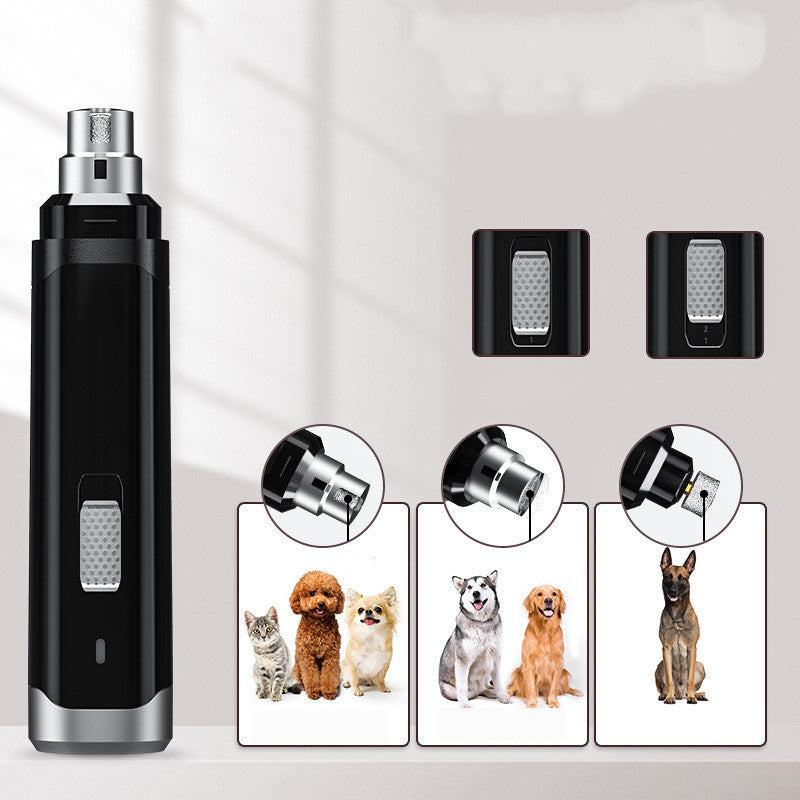Electric Pet Nail Trimmer USB Rechargeable for Dogs and Cats