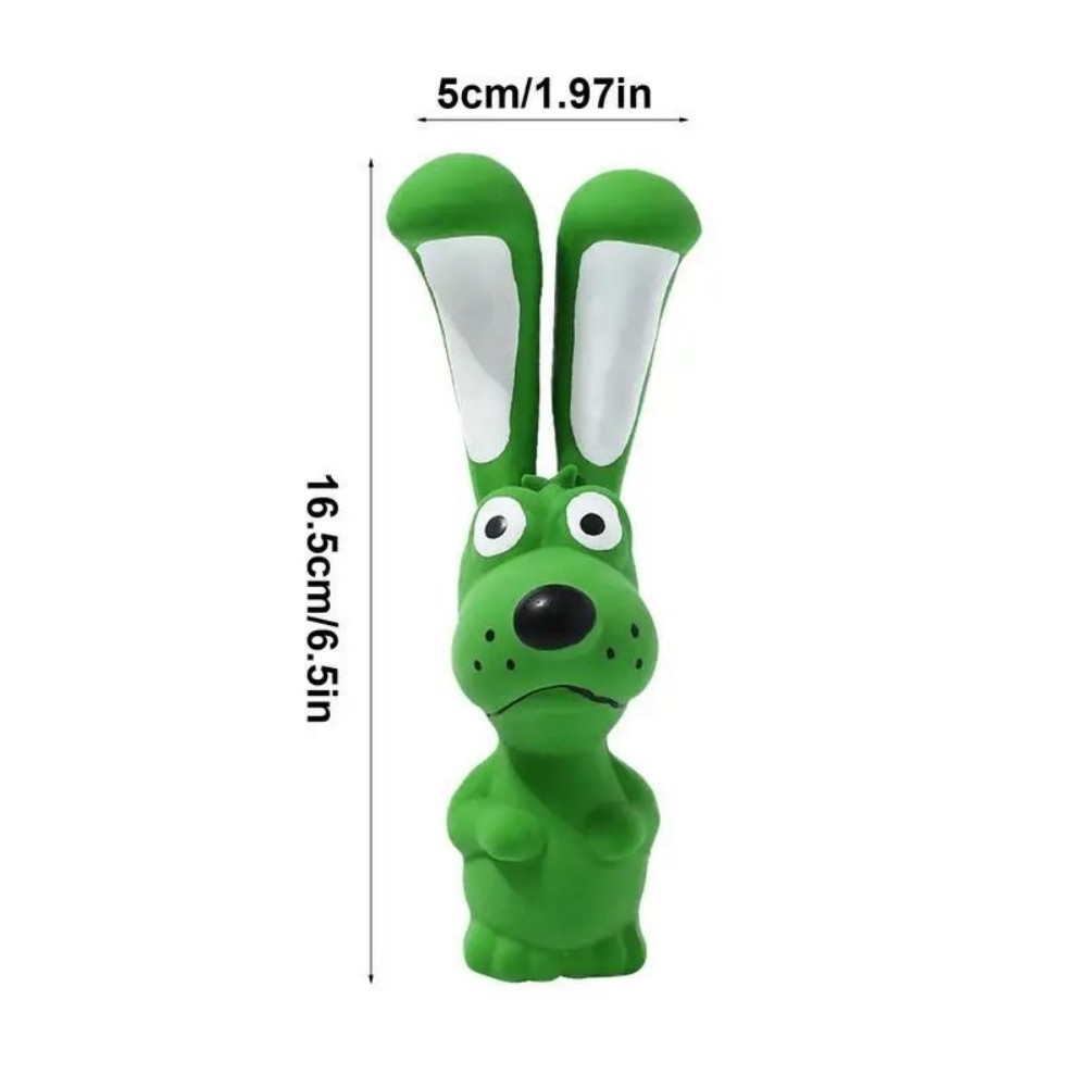 Latex Hippo Squeaky Chew Toy Soft Interactive Toy for Dogs