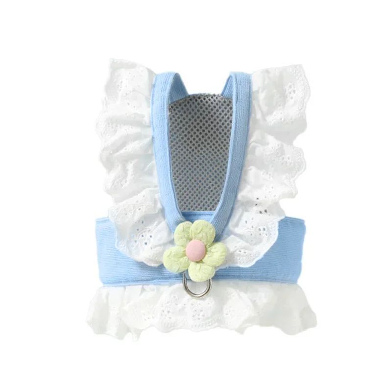 Summer Pet Harness and Leash with Back Strap for Dogs and Cats