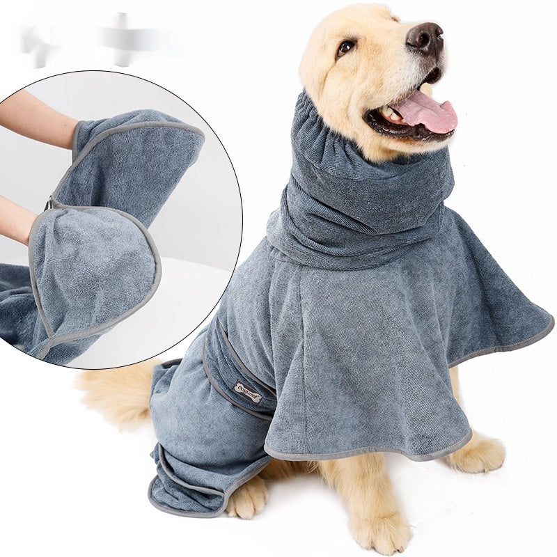 Quick-Drying Absorbent Cotton Dog Bath Towel