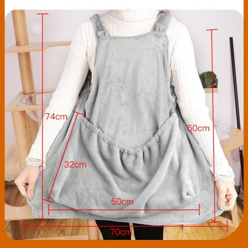 Plush Outdoor Pet Carrier Pouch for Small Cats and Dogs