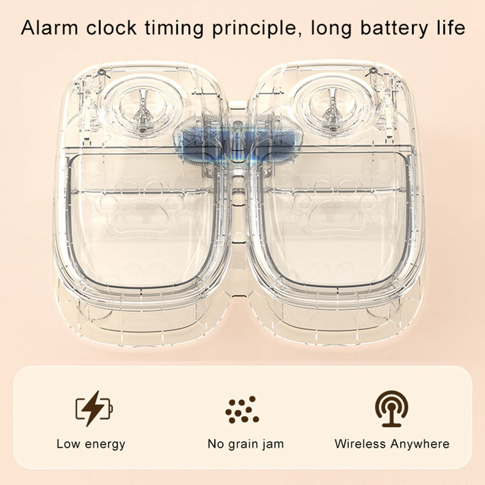 Automatic Smart Pet Feeder with Timer and Stainless Steel Bowl for Cats and Dogs